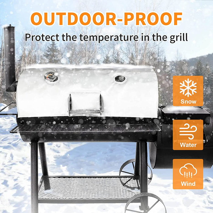 Thermal Insulated Blanket Winter Cover fits Oklahoma Joe HighLand Pellet Smoker BBQ Grills