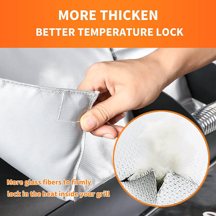 Thermal Insulated Blanket Winter Cover fits Oklahoma Joe Longhorn Pellet Smoker BBQ Grills