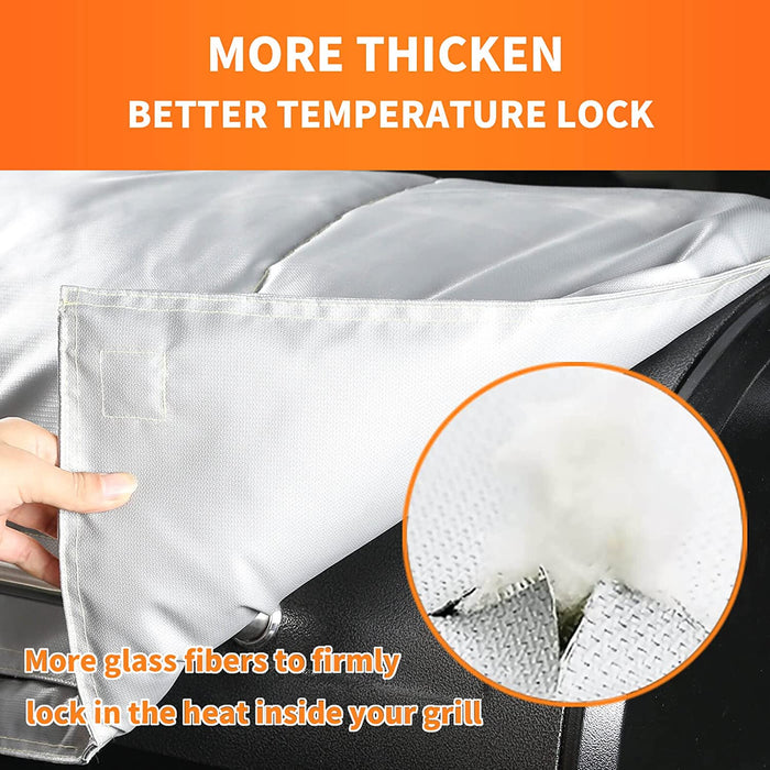 Thermal Insulated Blanket Winter Cover fits Pit Boss PB1150 Series Pellet Smoker BBQ Grills