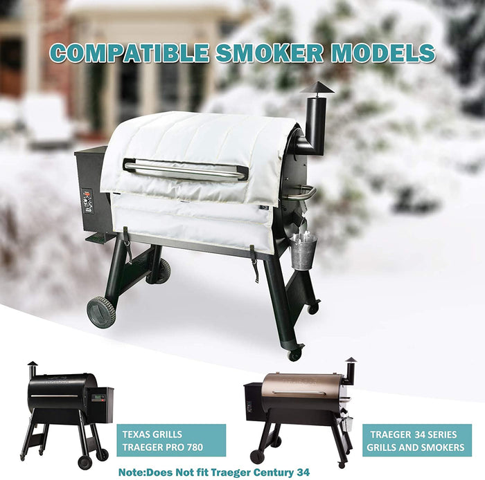 Traeger Thermal Insulation Blanket Cover for Traeger Pro 780 Wood Pellet Grill Smoker