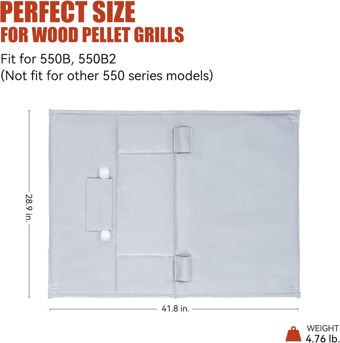 Thermal Insulation Blanket Winter Cover for Z Grills 550B, 550B2 Wood Pellet Grills