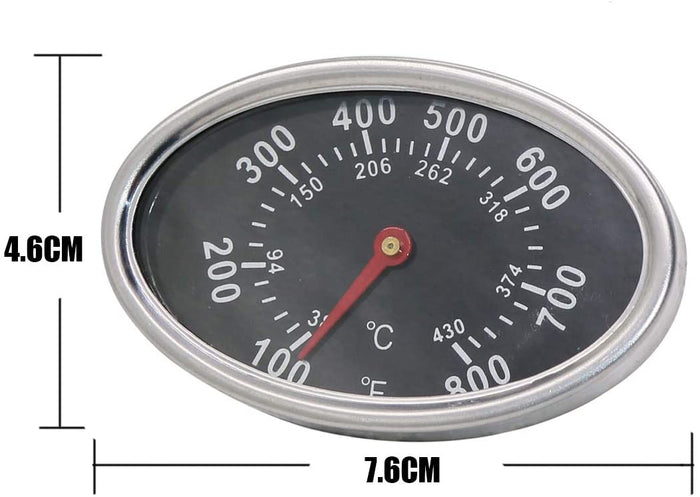 Nexgrill 730-0830MB Thermometer Gas Grill Temperature Gauge Heat Indicator