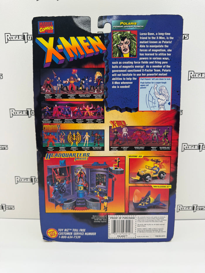 ToyBiz Marvel Comics Flashback Series X-Men Polaris w/ Marvel Universe Trading Card
