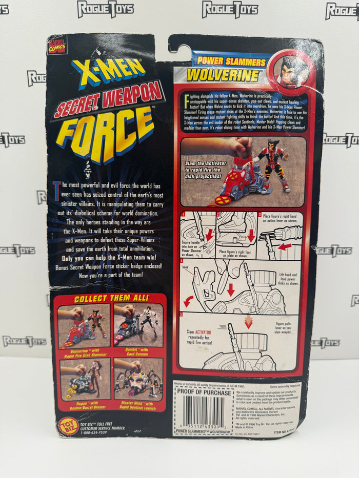 ToyBiz Marvel Comics X-Men Secret Weapon Force Power Slammers Wolverine