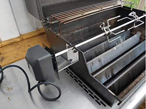 Universal Black Grill Electric Replacement Rotisserie Motor 120 Volt 4 Watt with Off Switch