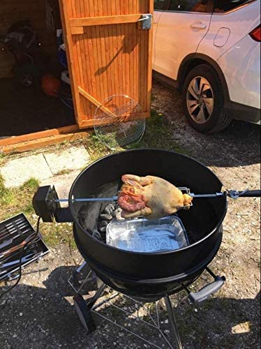 Universal Black Grill Electric Replacement Rotisserie Motor 120 Volt 4 Watt with Off Switch