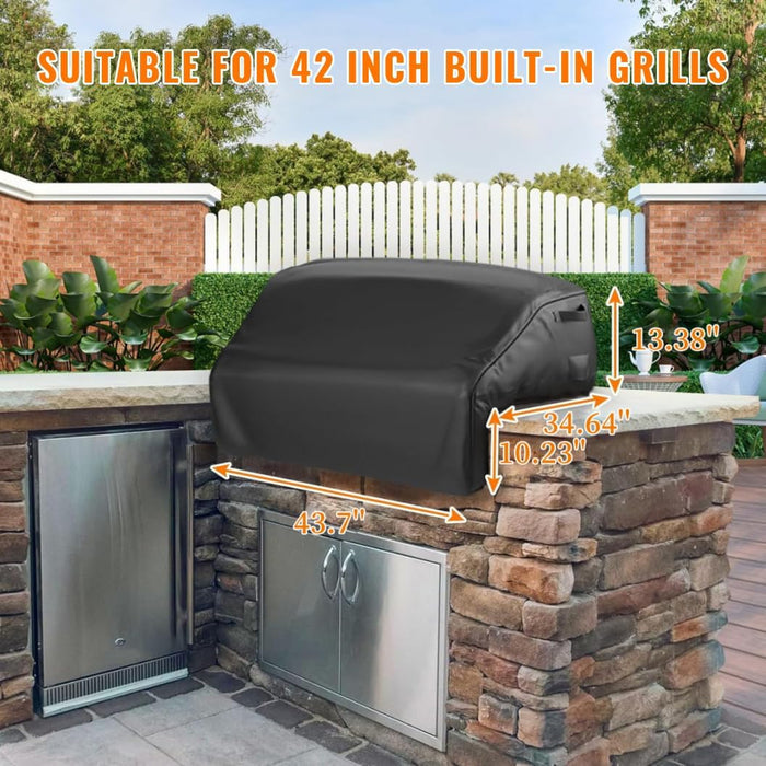 Universal Grill Cover for Summerset Sizzler 40", Pro 40 inch, TRL 38", Alturi 36" Built-In Barbecue, Waterproof Premium Grill Cover