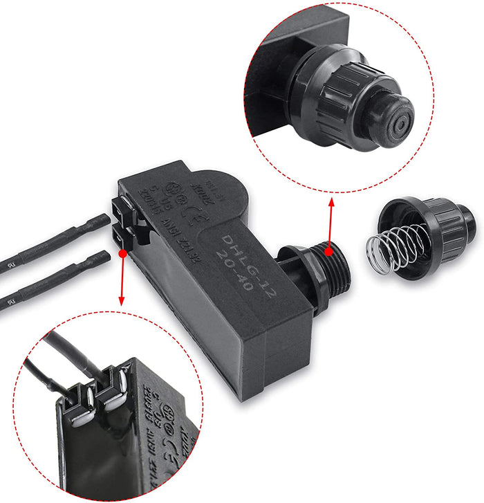 Universal Grill Spark Generator Push Button Ignition Switch 2 Outlet for 2 Burner Ducane Grills