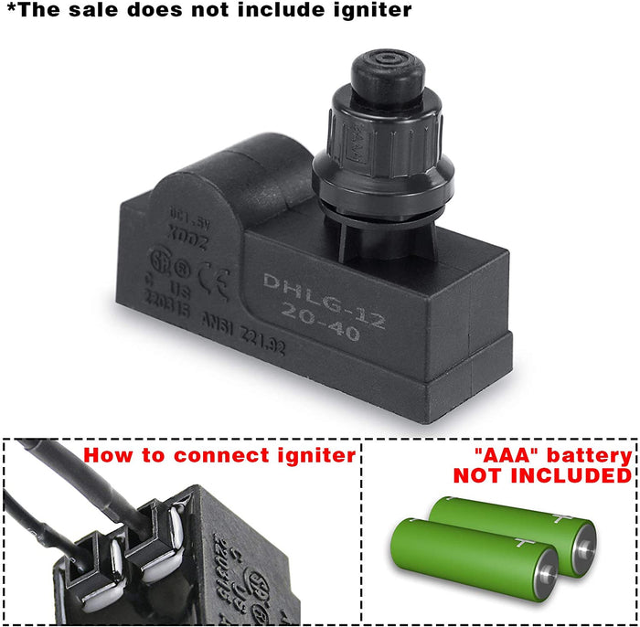 Universal Grill Spark Generator Push Button Ignition Switch 2 Outlet for 2 Burner Ducane Grills