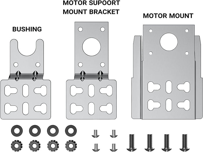 Universal Rotisserie Motor Bracket Set for Barbecue Grills, Solid 304 Stainless Steel for Long Last