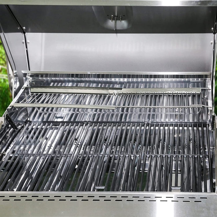 Universal Warming Rack for most Nexgrill 3-6 Burners BBQ Gas Grills, Adjust 19.7 - 32.3'' x 6.4'', Grill Rack Parts