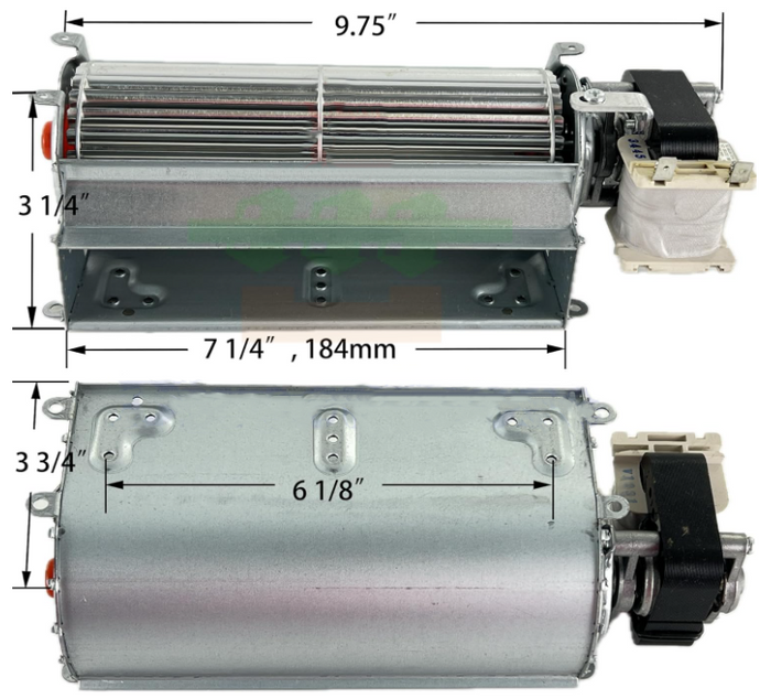 Parts Kit DN108 Fireplace Blower UZY5 26180 for Continental Napoleon Security Rotom, Universal Blower Only for Wood/Gas Burning Stove or Fireplace