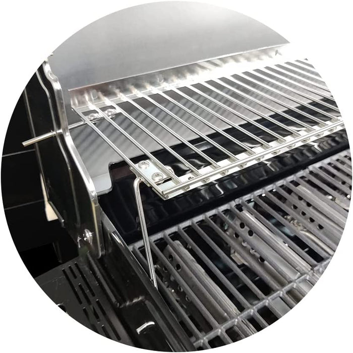Warming Rack for Char-broil 2-4 Burner Grills, 13.4'' - 25.2'' Length x 7.5'' Width