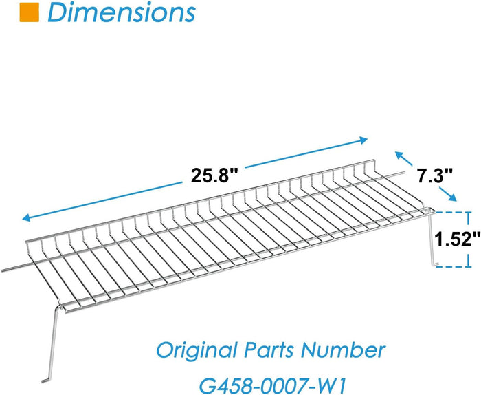 Warming Rack for Char-broil 463462114, 463436515, 463439914, 463436514, 463234413, 463436214, 463436415, 466439915, 463436814