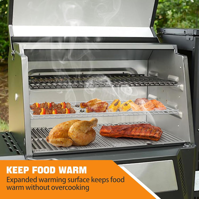 Warming Rack for Masterbuilt Gravity Series 560 Digital Charcoal Grill and Smoker, Set of 2