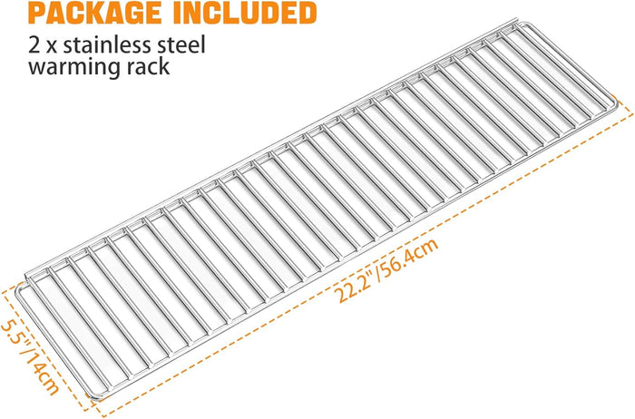 Warming Rack for Masterbuilt Gravity Series 560 Digital Charcoal Grill and Smoker, Set of 2